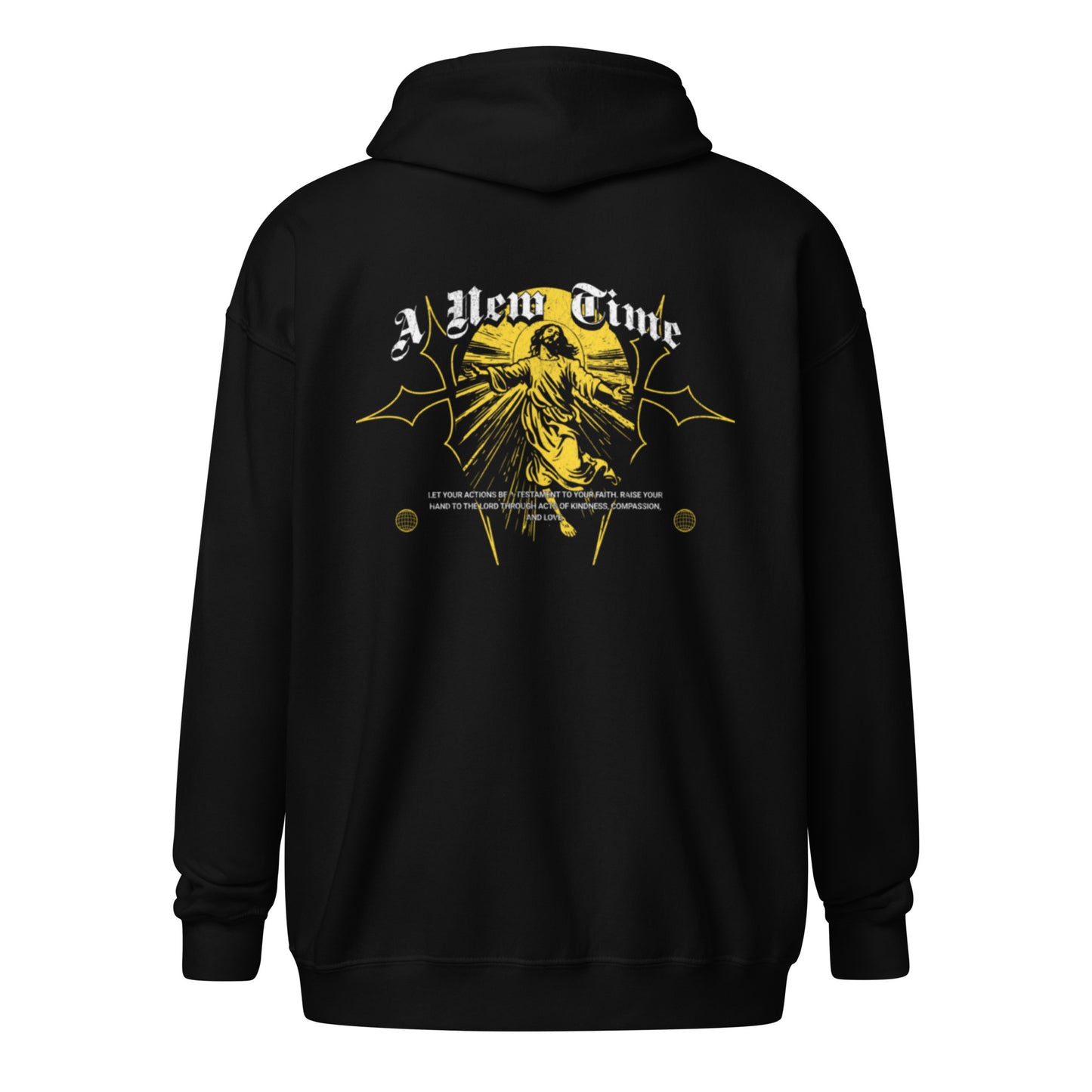Gold Savior zip hoodie