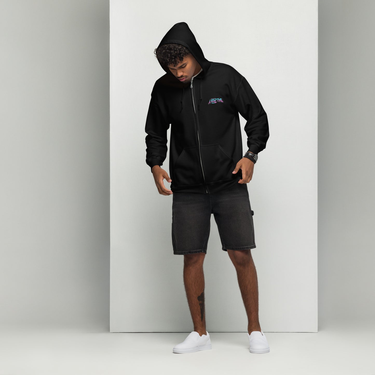 Beware Cat Zip Hoodie