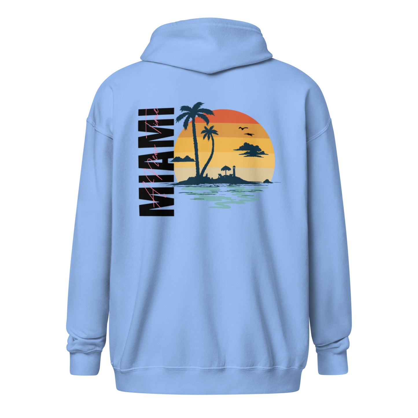 Miami Beach zip hoodie