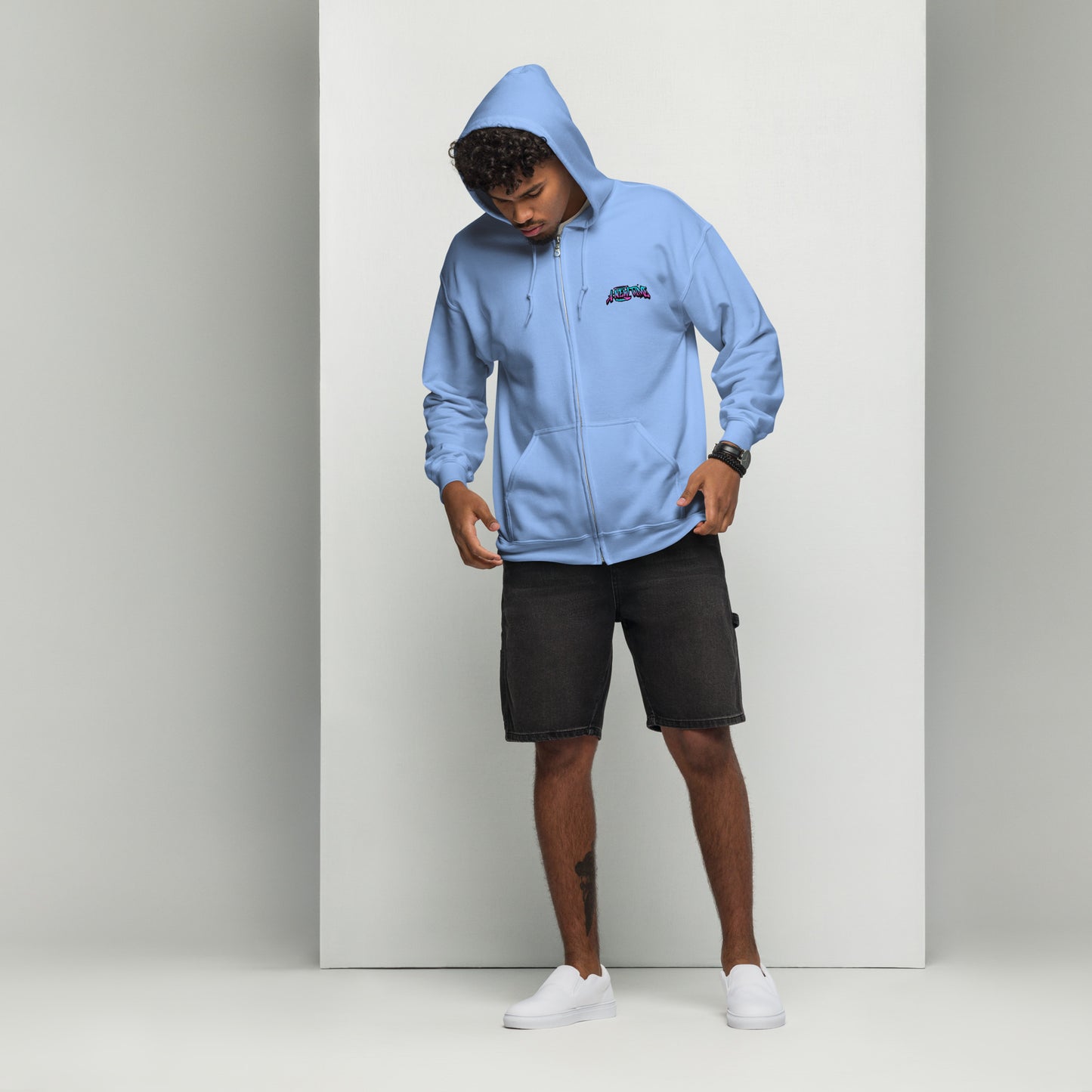 Beware Cat Zip Hoodie