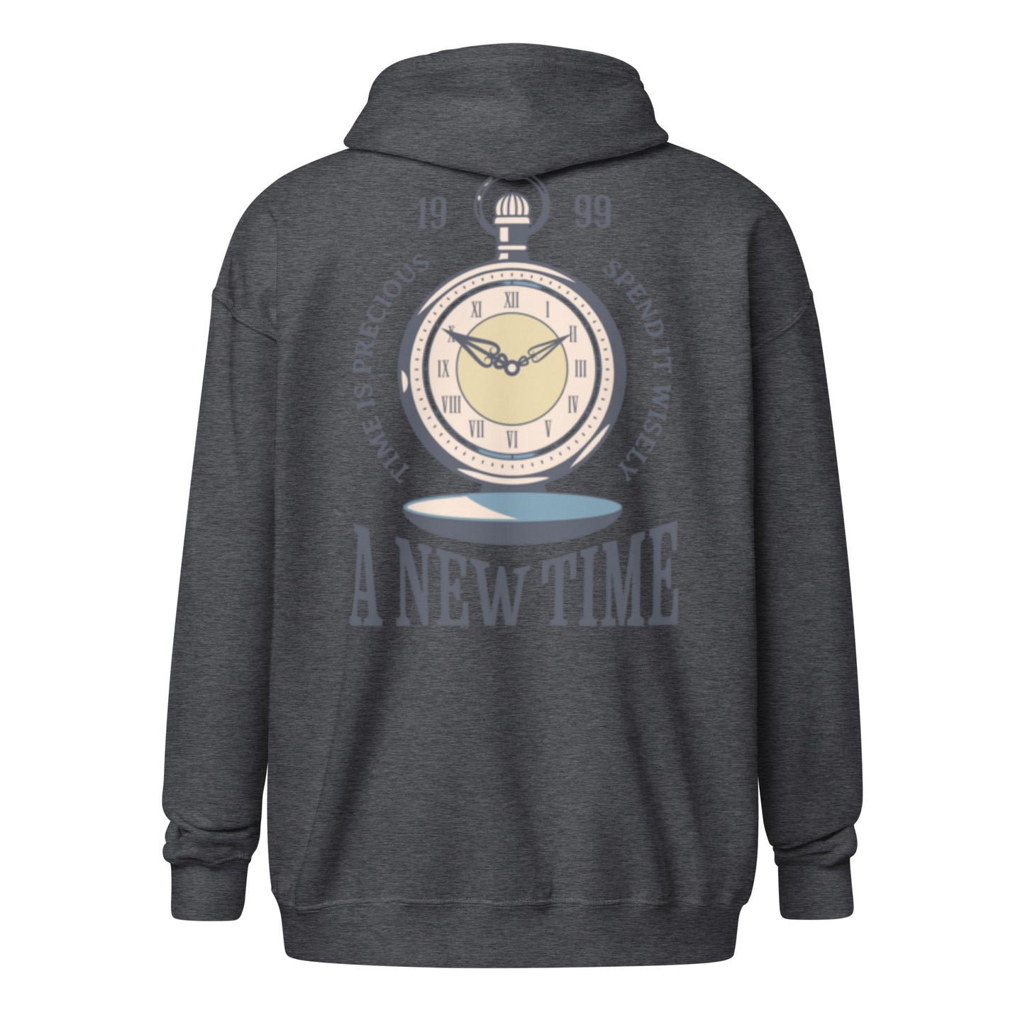 Time is precious zip hoodie