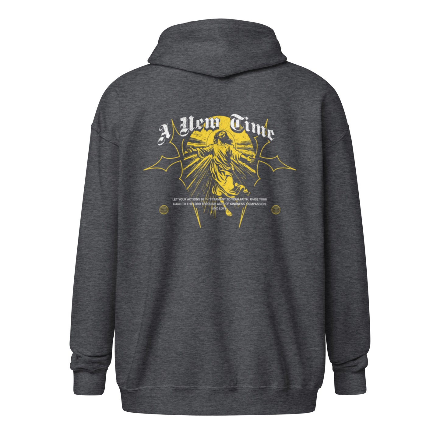 Gold Savior zip hoodie