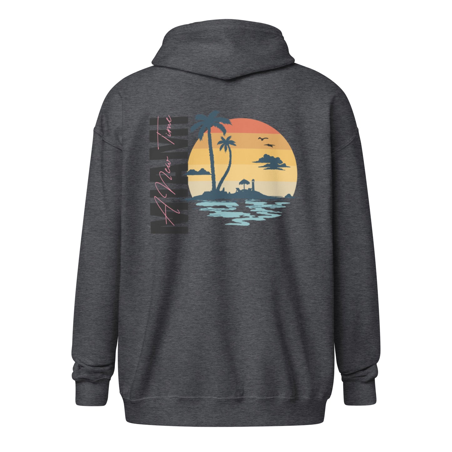 Miami Beach zip hoodie