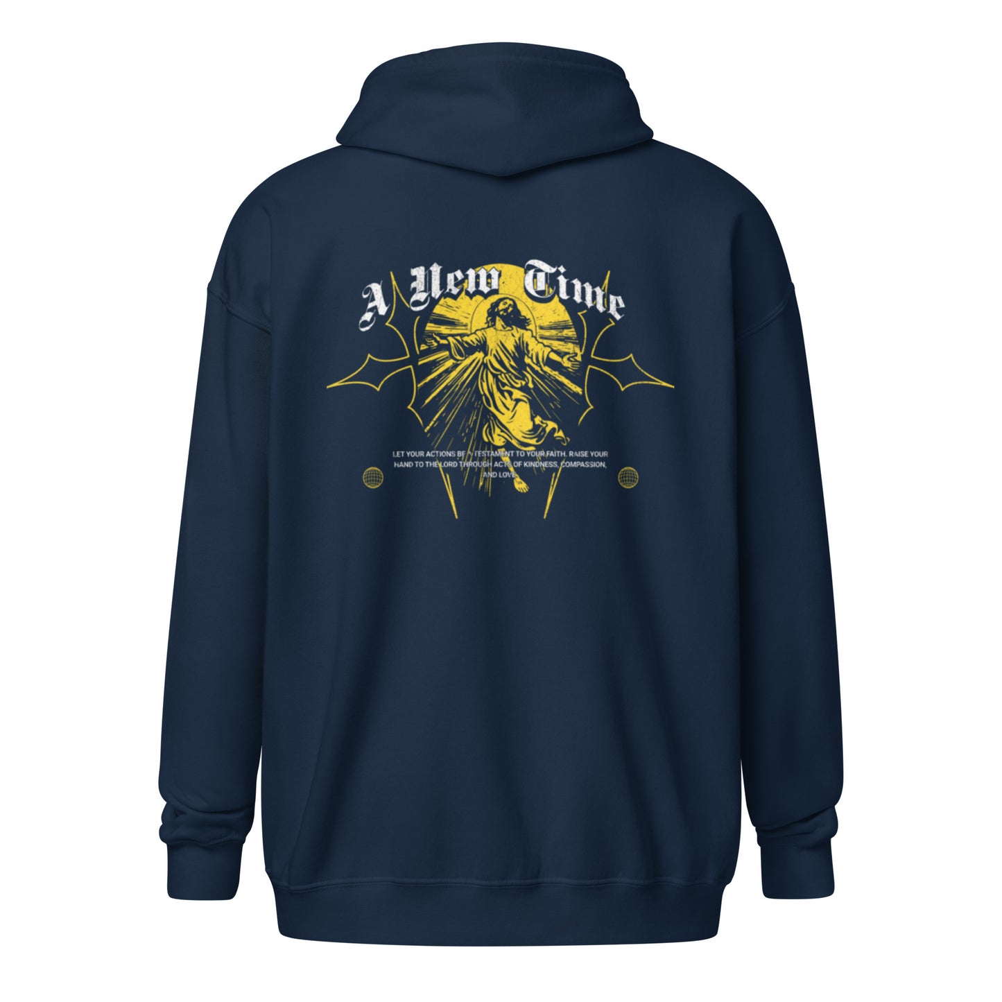 Gold Savior zip hoodie