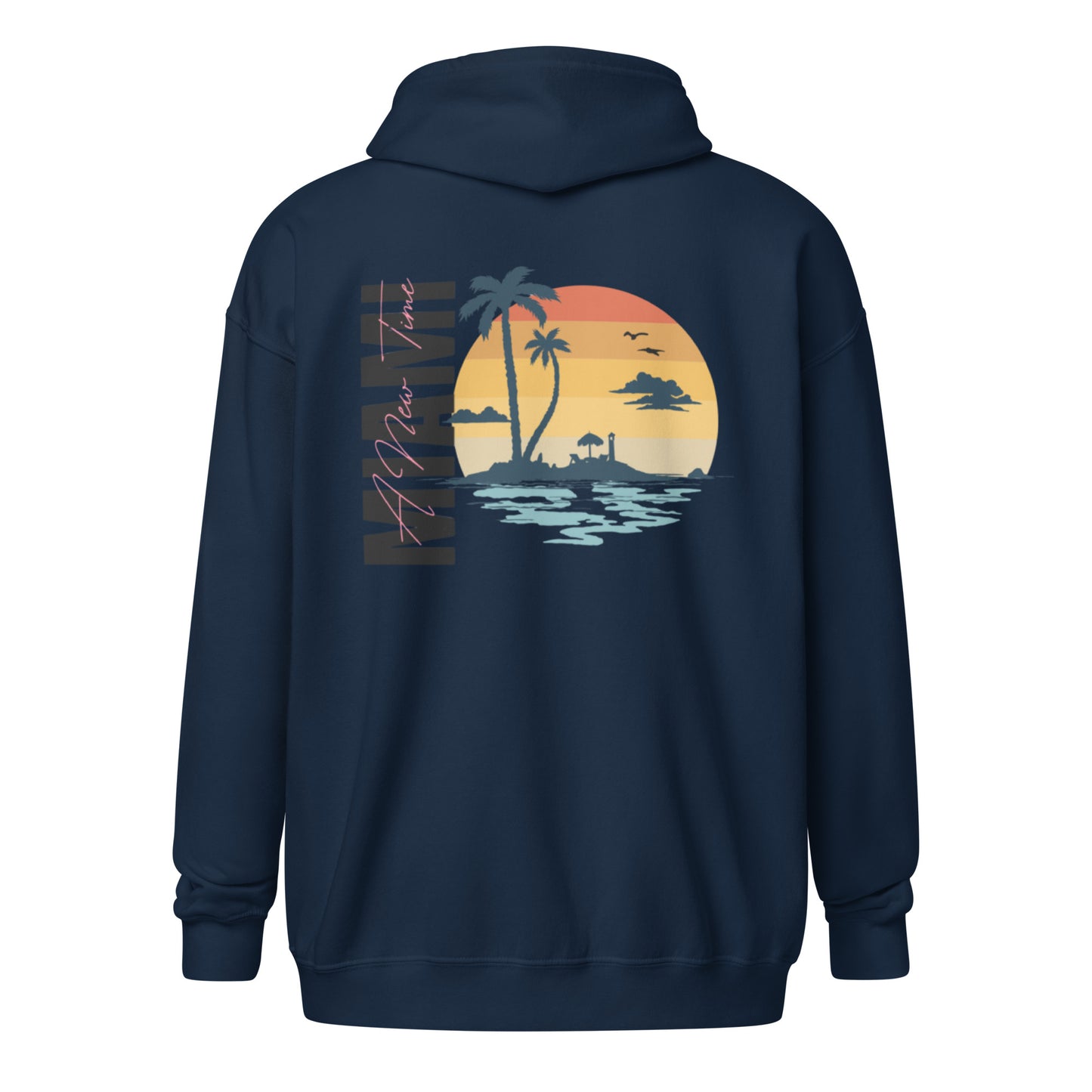 Miami Beach zip hoodie