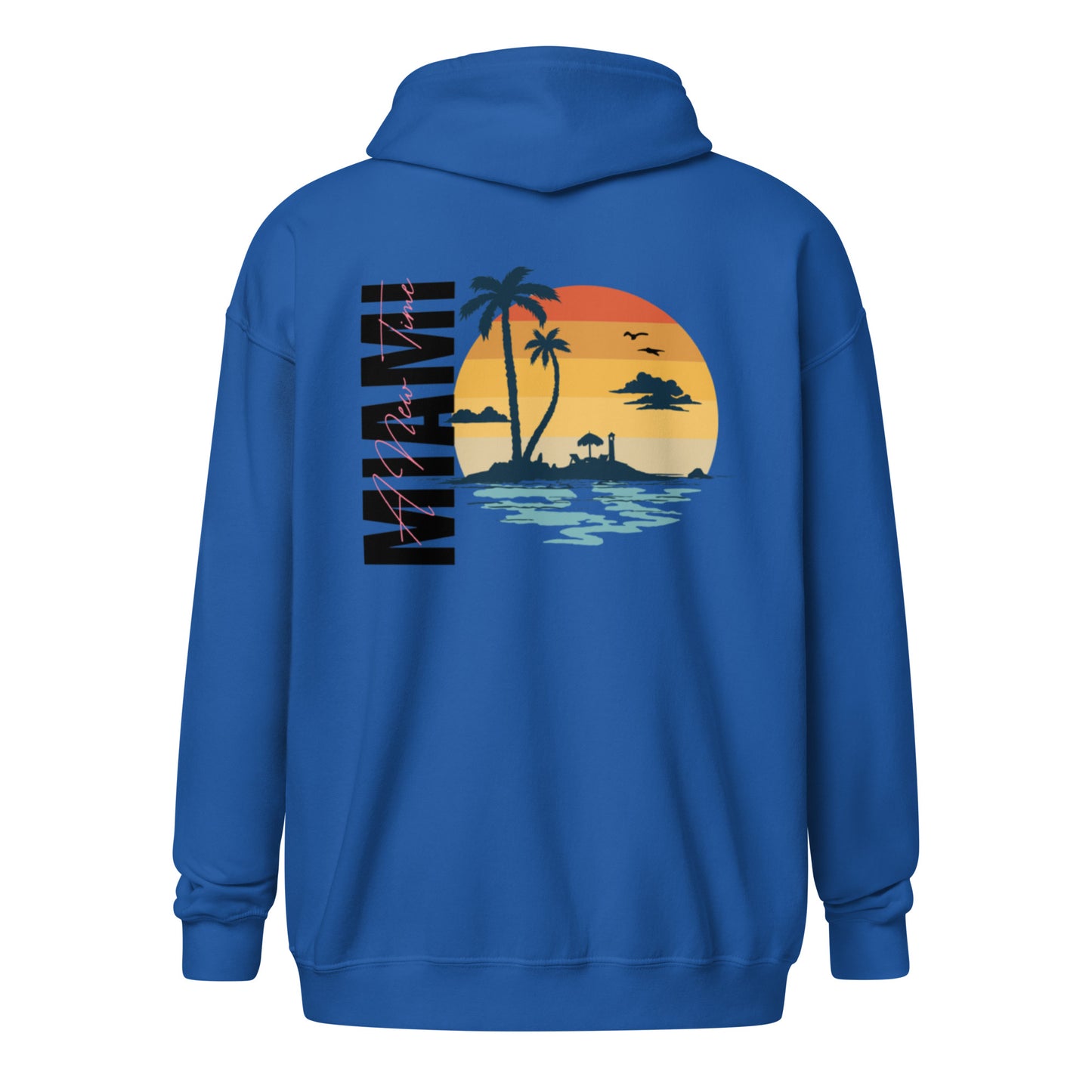 Miami Beach zip hoodie