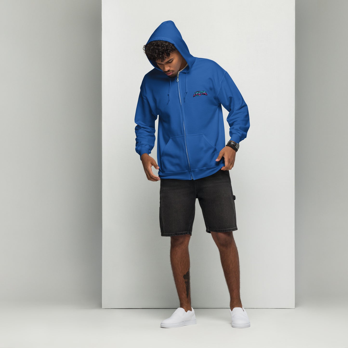 Beware Cat Zip Hoodie