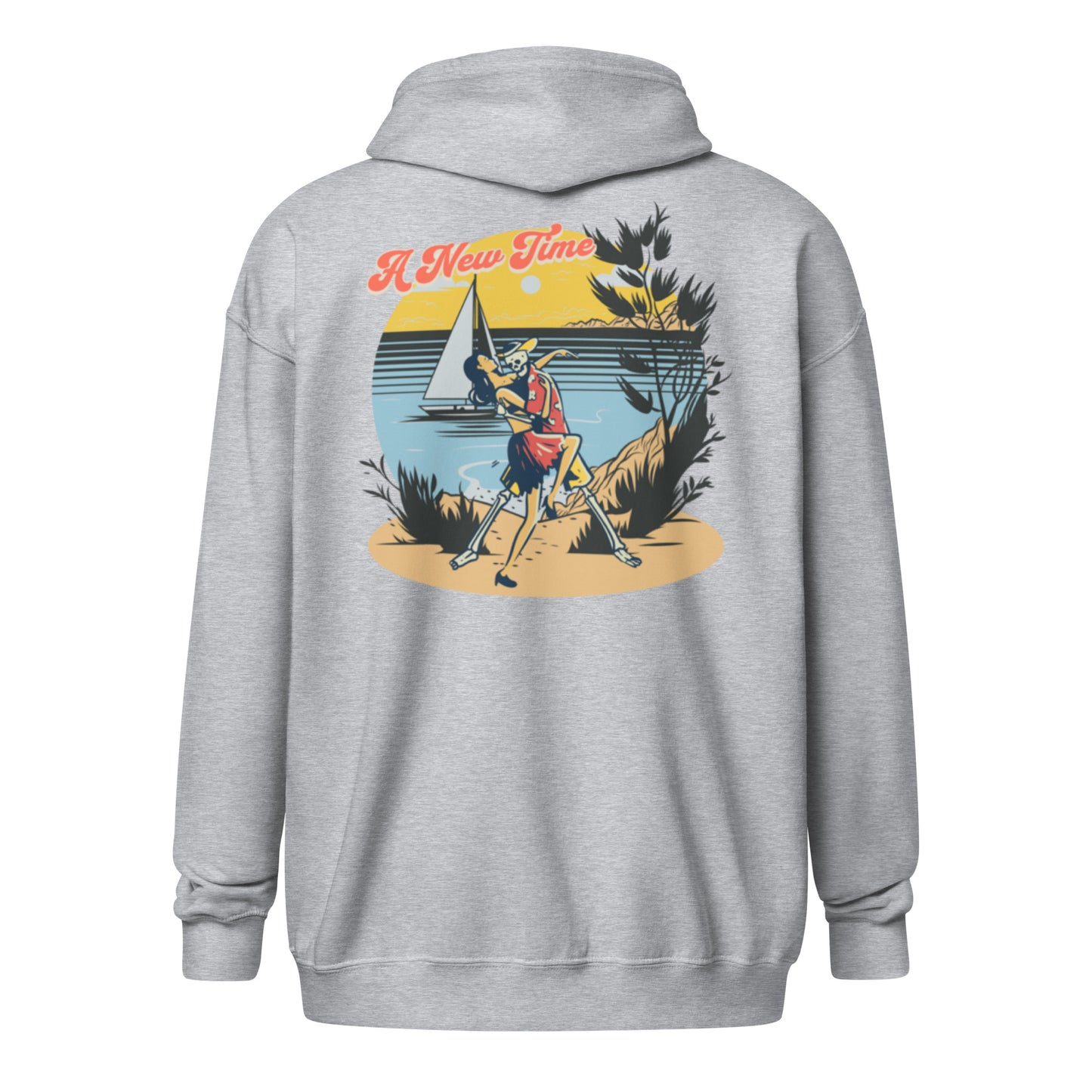 Sandy Skeleton zip hoodie