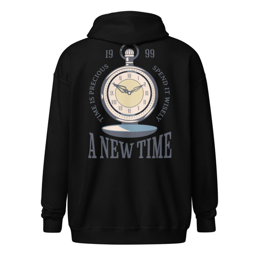 Time is precious zip hoodie