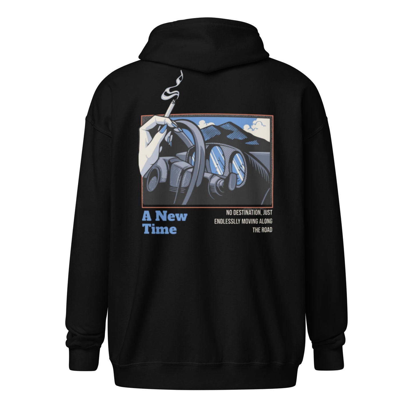 A Blue Drive zip hoodie