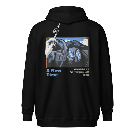 A Blue Drive zip hoodie