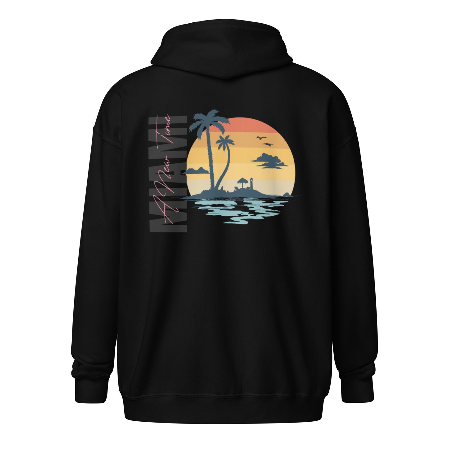 Miami Beach zip hoodie