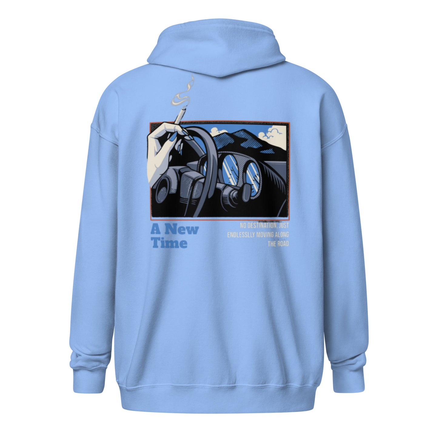 A Blue Drive zip hoodie