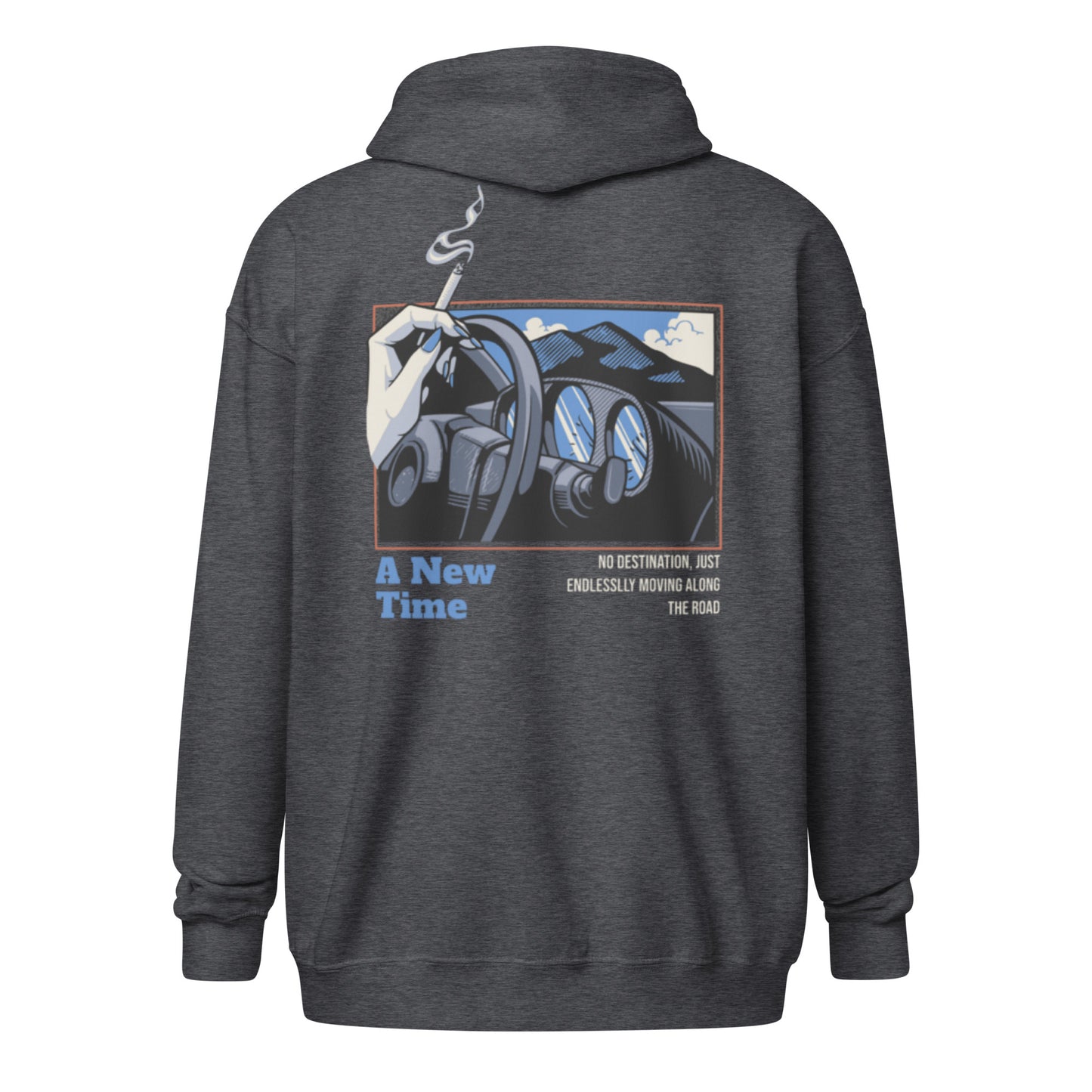 A Blue Drive zip hoodie