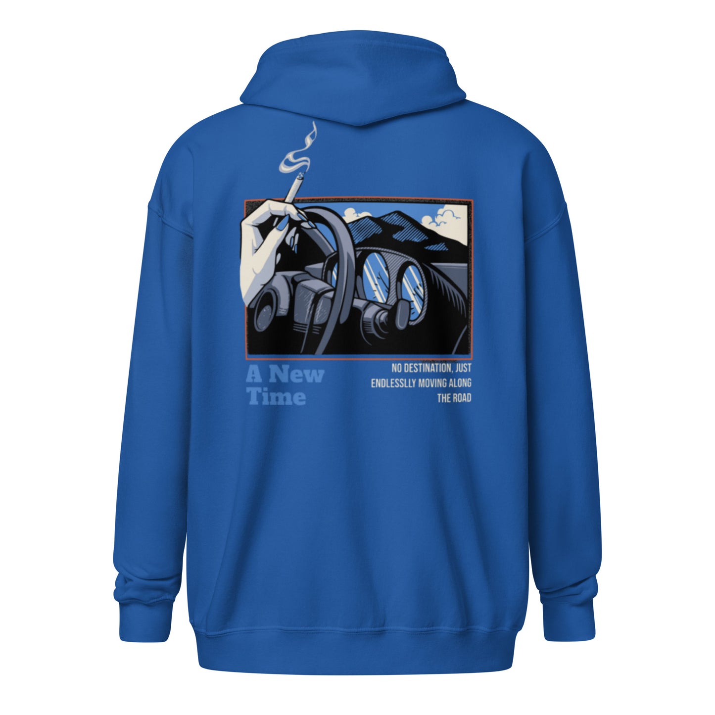 A Blue Drive zip hoodie