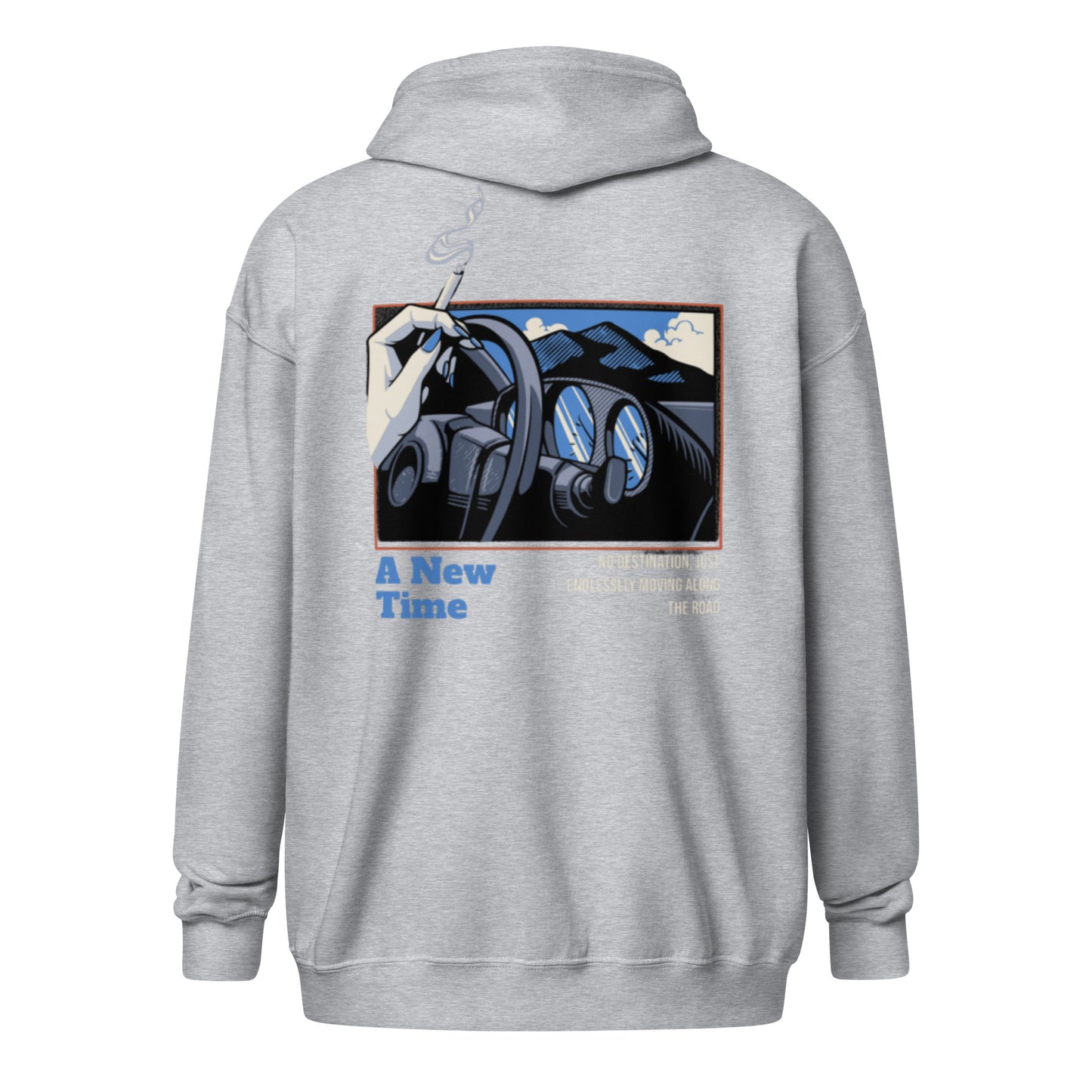 A Blue Drive zip hoodie